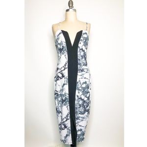 ✨SOLD✨Marble Stretch BodyCon Dress Medium